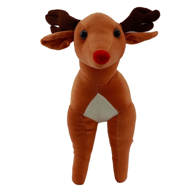 Merry Christmas Raindeer Soft Toy Cream Color